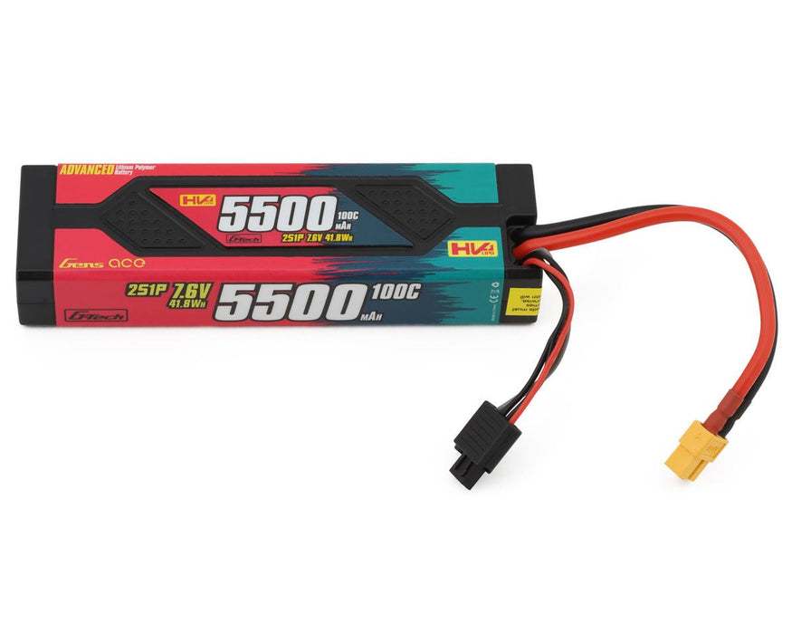 Gens Ace G-Tech Advanced Smart 2S 100C LiHV Battery 100C 7.6V 5500mAh XT60