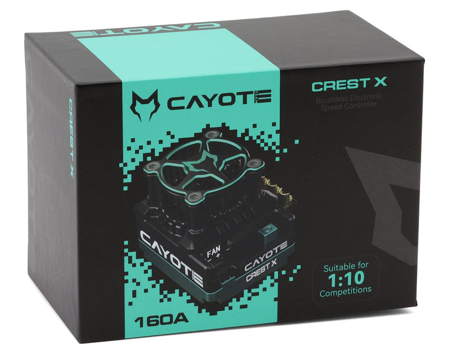 Cayote CYEA11001 Crest X 1/10 160A Sensored Brushless Mod Competition ESC