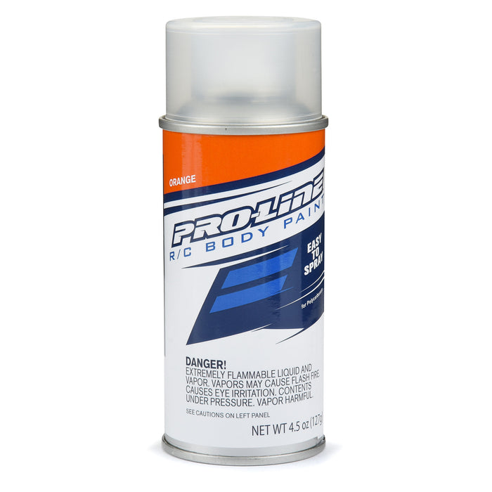 Pro-Line PRO643603 RC Body Spray Polycarbonate Paint ORANGE Single 4.5 oz (127 g.) Individual Aerosol Can
