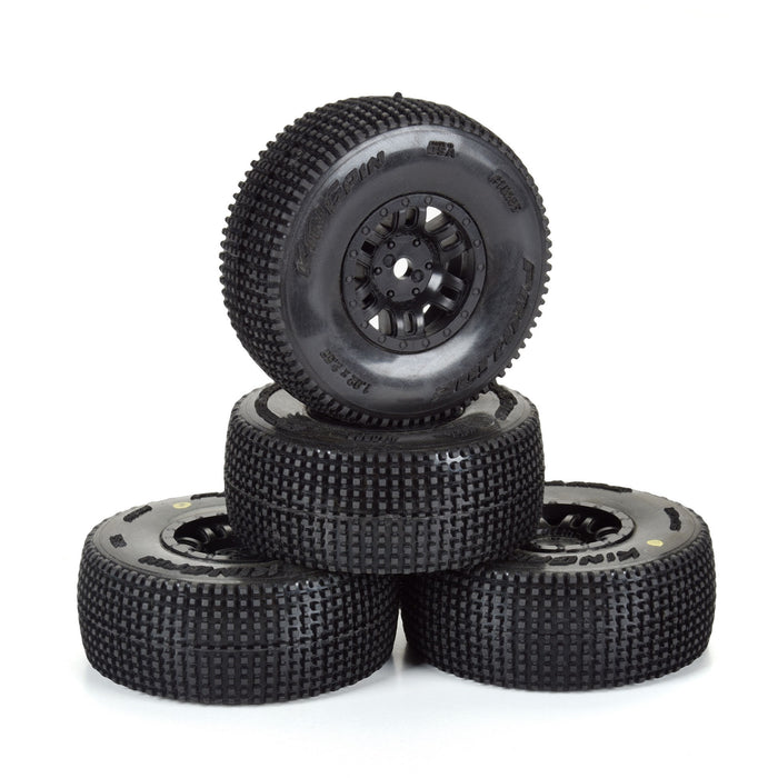 Pro-Line PRO1028510 1/16 King Pin ARRMA MOJAVE GROM Tires MTD 12mm Black Split Six (4) Front/Rear