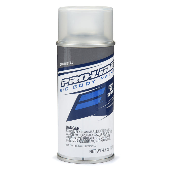 Pro-Line PRO643701 RC Body Spray Polycarbonate Paint METALLIC GUN METAL Single 4.5 oz (127 g.) Individual Aerosol Can