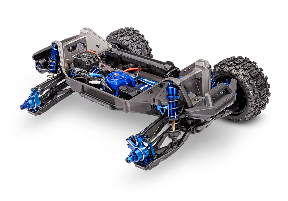Traxxas TRA89087-4-BLUE 1/10 Wide Maxx Ultimate 4s Monster Truck Blue Aluminum RTR