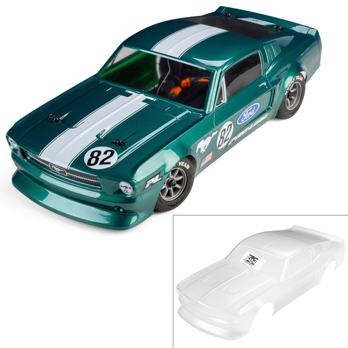 Proline 1/12 Losi NASCAR Pre-Cut 1968 Ford Mustang Clear VTA Body Race Car PRO372817
