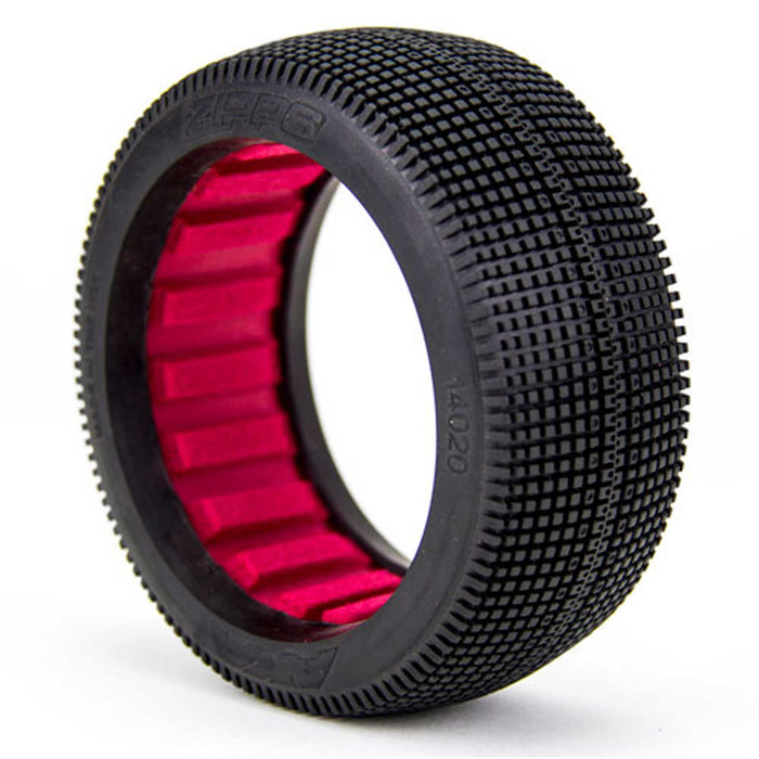 AKA AKA14020XR 1/8 Buggy Zipps Soft LW Tire w/ Red Insert (2)