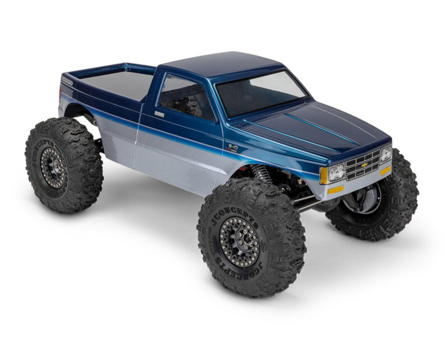 JConcepts JCO0493 1990 Chevy S10 "Tucked" Rock Crawler Pre-Trimmed Body (Clear) (12.3")