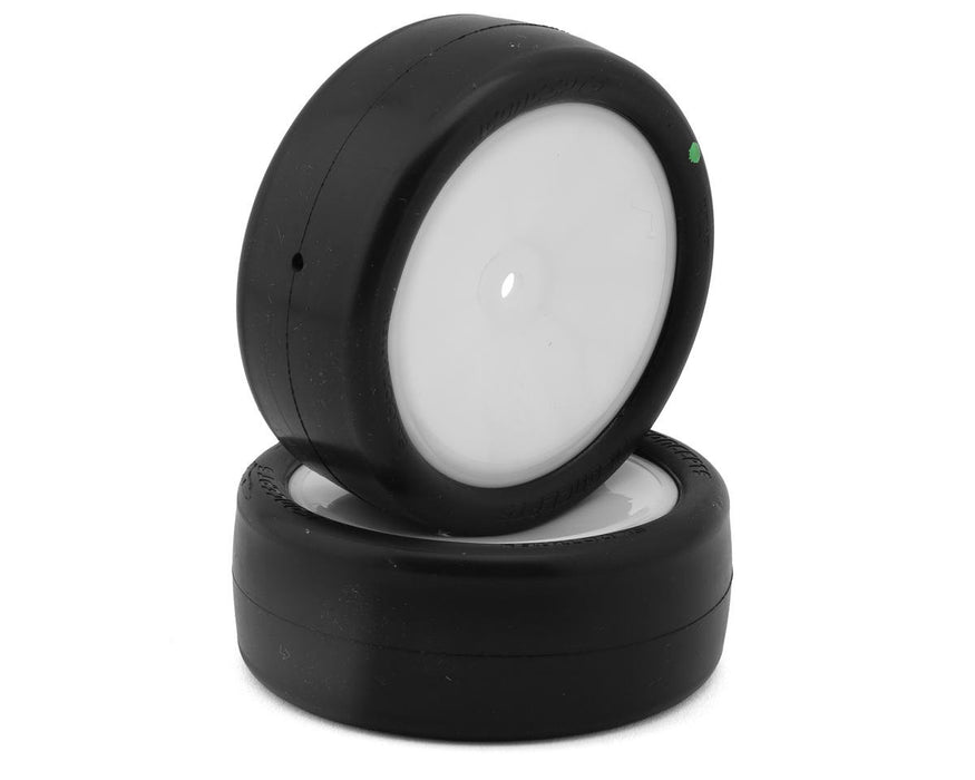 JConcepts JCO4119-1211 Smoothie 3 2.2" Pre-Mounted 2WD Front Buggy Tires (White) (2) (Green) w/12mm Hex