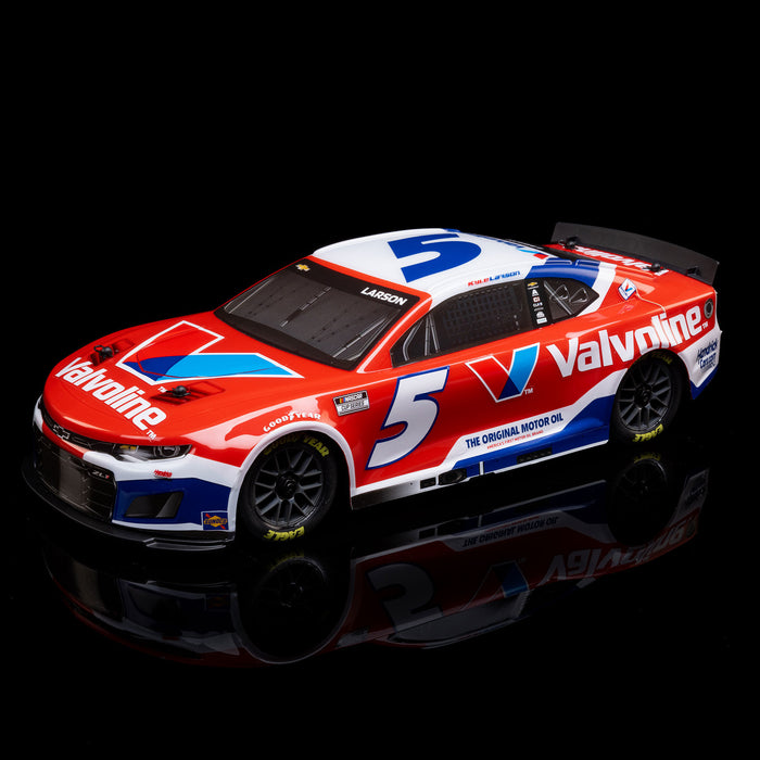 LOSI LOS1122505 1/12 NASCAR RC Racecar Kyle Larson No. 5 2025 Valvoline Chevrolet Camaro ZL1 2S AWD RTR Brushed On-Road (Battery & Charger Included), Red