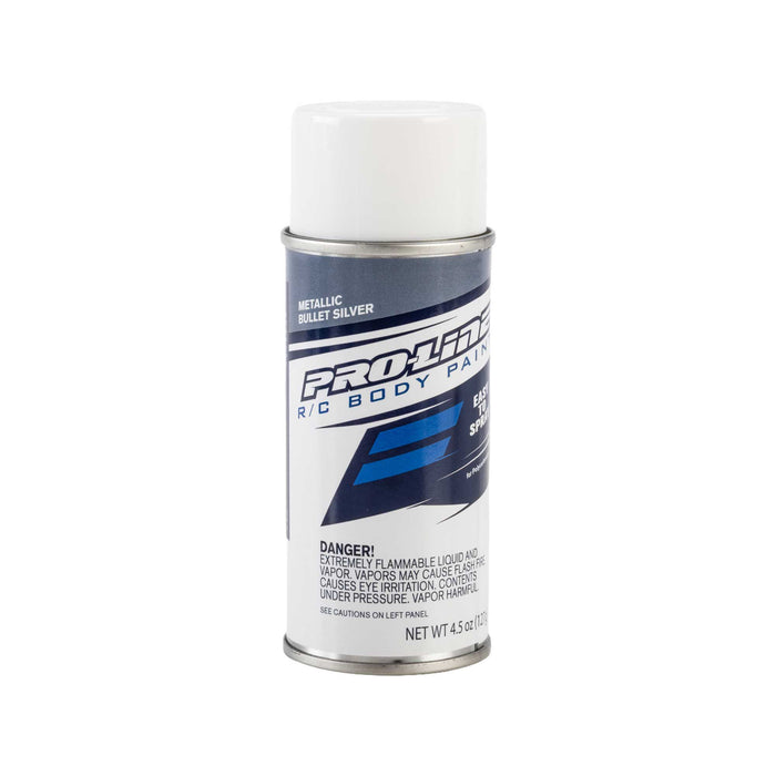 Pro-Line RC Body Spray Polycarbonate Paint Metallic Billet Silver Single 4.5 oz (127 g.) Individual Aerosol Can PRO643705