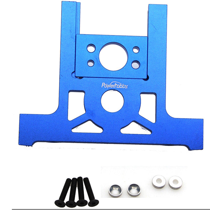 Powerhobby PHB6132 Aluminum Motor Mount Blue FOR Traxxas Slash 4WD LCG 4X4