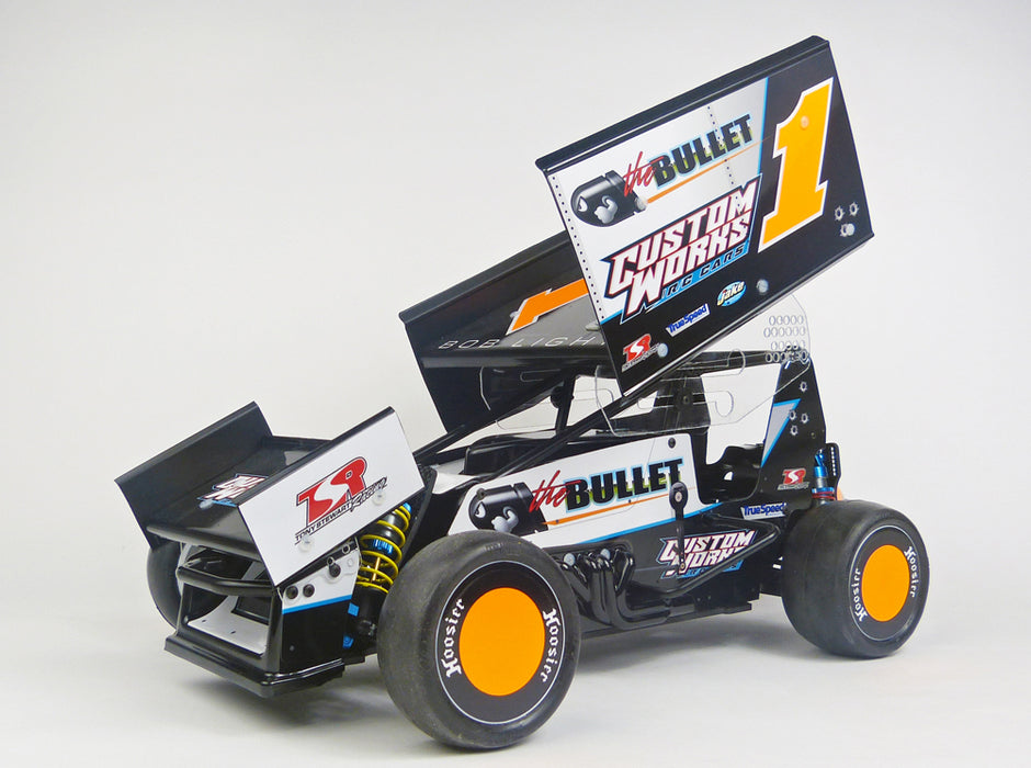 Custom Works CW0740 OUTLAW 5 BULLET SPRINT CAR KIT Rubber Tire Transmission OFFSET Chassis