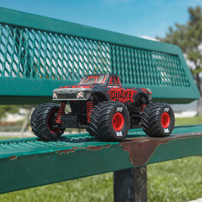 ARRMA ARA2137T1 1/16 QUAKE GROM 4X4 RTR Brushed Monster Truck (Battery & Charger Included), Red