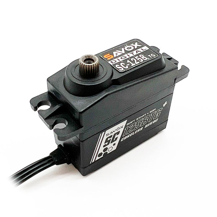 Savox Black Edition, Standard Size Coreless Digital Servo, 0.08sec / 166oz @ 6V SAVSC1258TGP-BE