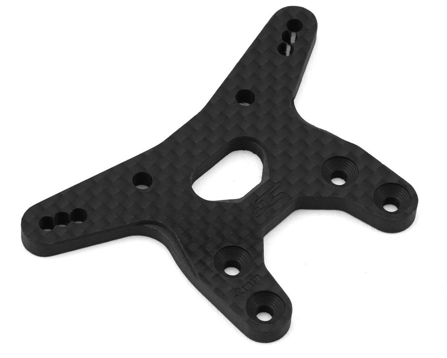 JConcepts JCO5214-2 RC10 B7 Carbon Fiber Front Shock Tower (Black) (-2mm)