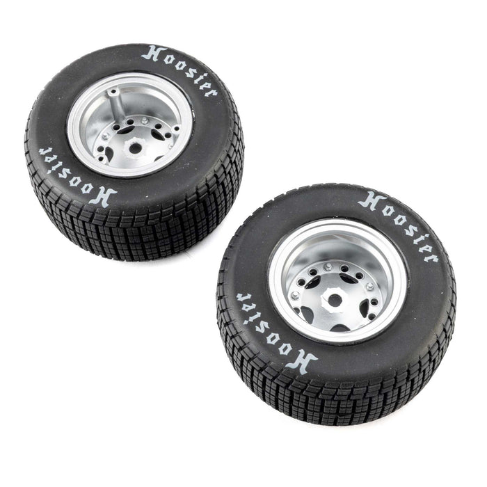 Losi LOS-4641 Hoosier Tires, Soft, Mounted, Satin Aluminum, Left/Right (2): 22S DLM