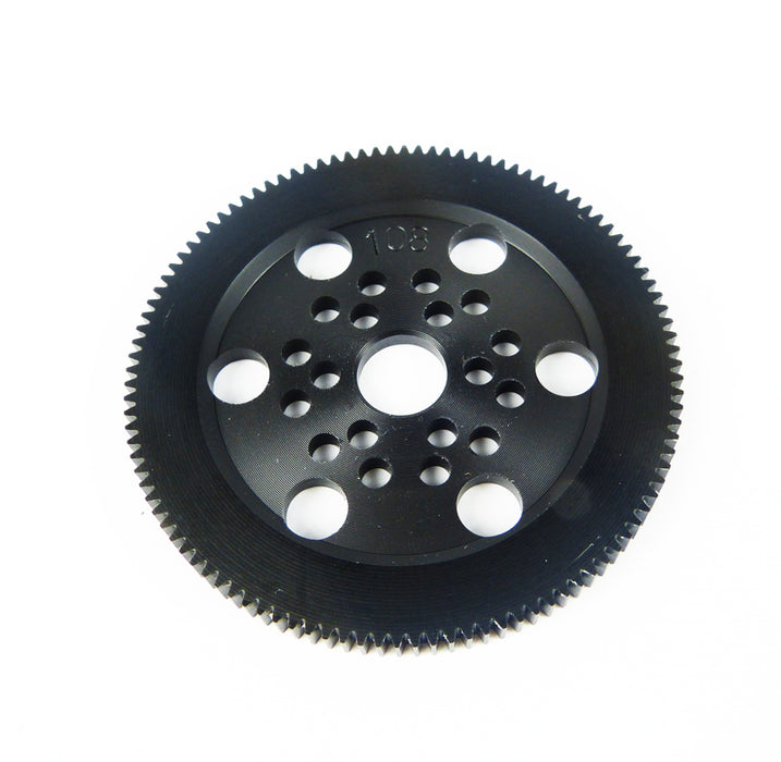 Custom Works TS6808 True Speed 48P 108T WIDE PRECISION MACHINED SPUR GEAR Transmission / Ball Diff