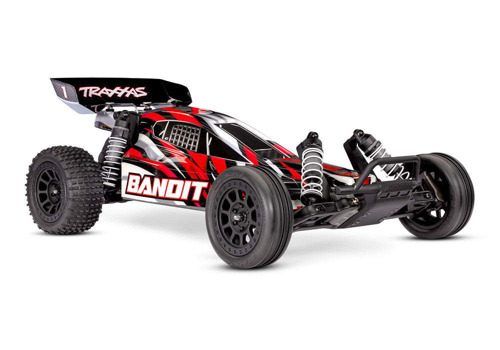 Traxxas TRA24254-8-REDX Bandit HD w/ USB-C Charger & 7-cell 8.4 V NiMH battery RED