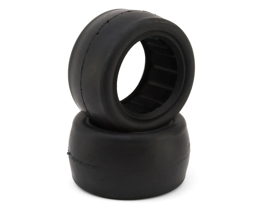 Raw Speed RC Slick 2.2" 1/10 Rear Buggy Tires (2) MCB MCLovin Red/Yellow (Medium/Soft) w/ Foam Inserts RWS161101MCB