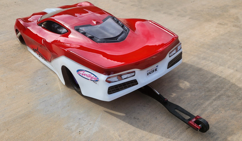 Racer RC by Andy’s C8 ZO6 Corvette Body w/ Protective Film .040 CLEAR Drag SCT Street Eliminator NPRC Outlaw