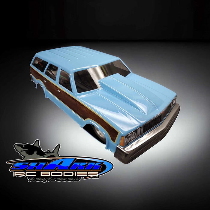 SHARK RC BODIES Drag'n Wag'n 1979 Malibu Wagon 1/10 CLEAR Drag Body