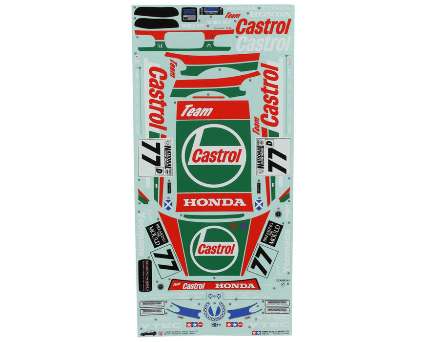 Tamiya Castrol Honda Civic VTi Body Set CLEAR TAM51421 UNPAINTED