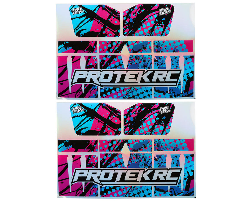 ProTek RC PTK-1221 JConcepts 1/8 Razor Wing Wraps (Hectic Halo) (2)