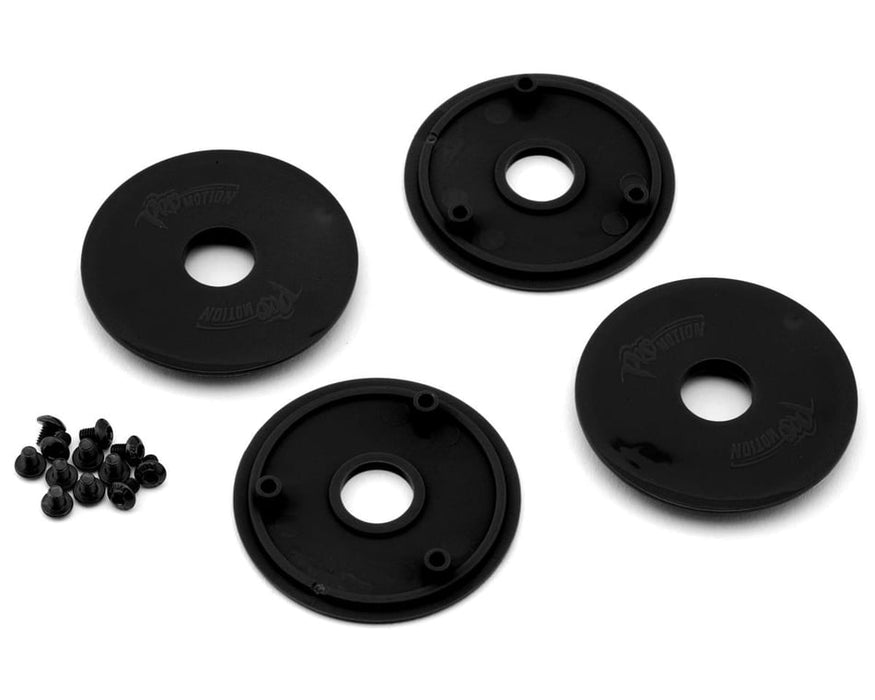 Pro-Motion PMT7030-B 1/10 Magnum 2.2'' Dirt Oval Wheels Mud Covers (Black) (4)