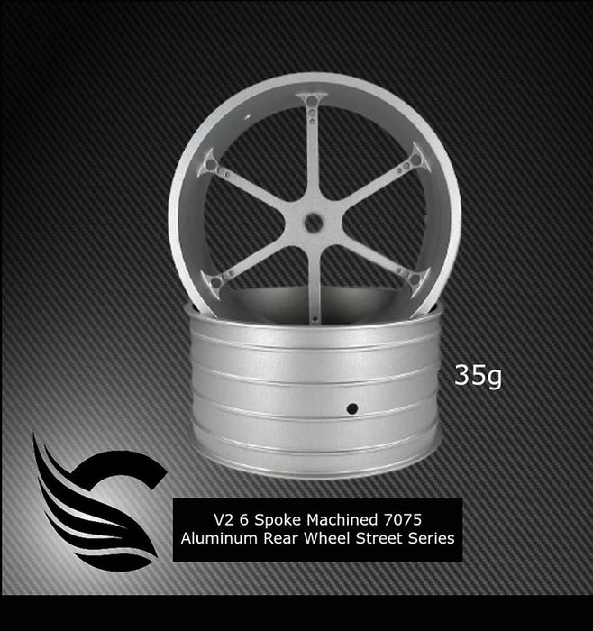 Team Ottsix OTT-V2-7075-STREET Voodoo V2 7075 Aluminum STREET Series Rear Drag Wheels (2 wheels)