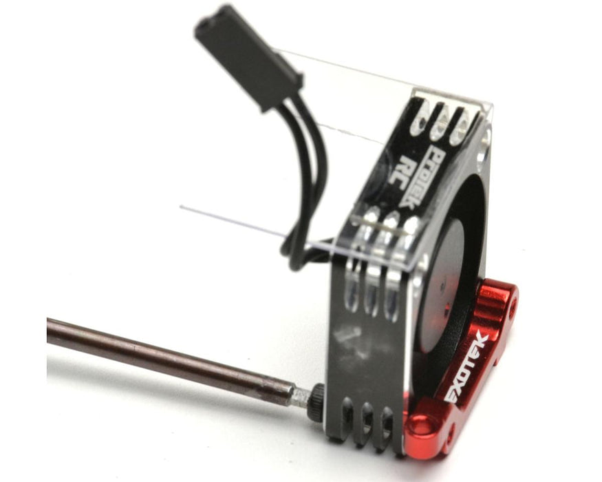 Exotek Aluminum 30mm Fan Mount For Losi NASCAR (Red) EXO2368