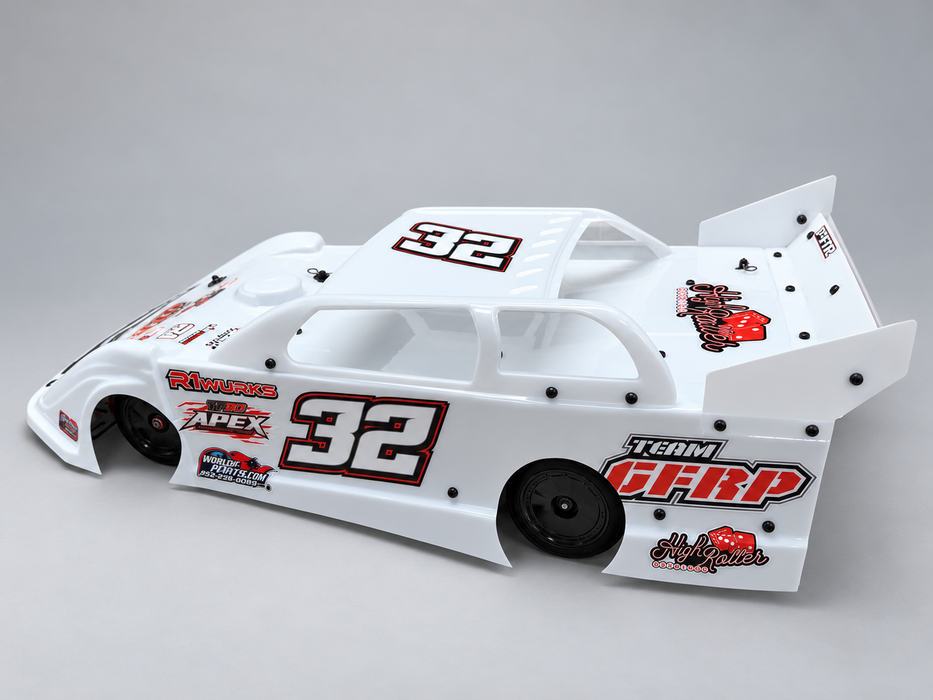 TP3D APEX 1/10 Late Model Complete LM Body with Braces Kit and Adjustable Spoiler .030" Thickness