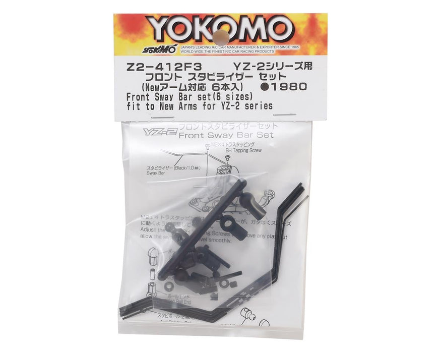 Yokomo YOKZ2-412F3 YZ-2 Front Anti Roll Bar Set (6) (Updated)