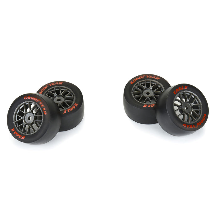 Pro-Line PRO1030410 Goodyear Eagle Mounted Super Soft Grey for Losi NASCAR Racecar (4) Option Tire Font / Rear