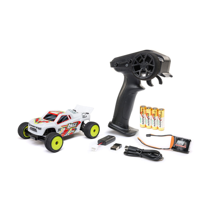 LOSI LOS-1392T1 1/28 Micro-T 2S 2WD RTR Stadium Truck (Battery & Charger Included), White TLR