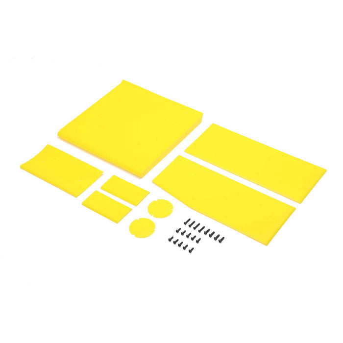 TLR Losi LOS-2855 Wing Panel Set, Wheel Covers Mud Plugs Yellow : 22S Sprint