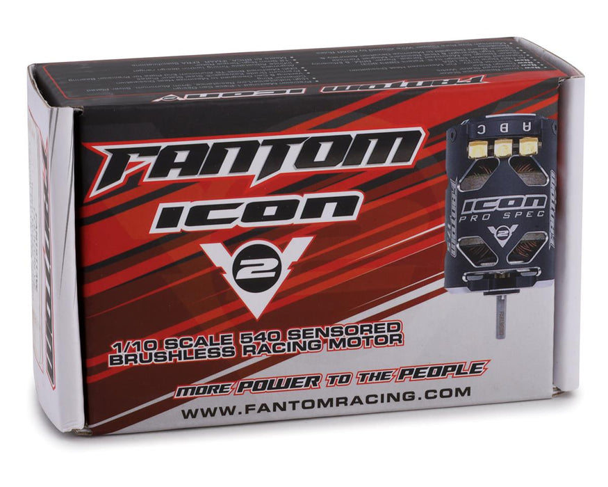 APM TUNED Fantom FAN19117 ICON V2 Spec Competition Brushless Motor MODIFIED, Full Ceramic Bearings, ALIGNED SENSOR, SHIMMED, & TIMING SET 17.5T 2-Pole BL