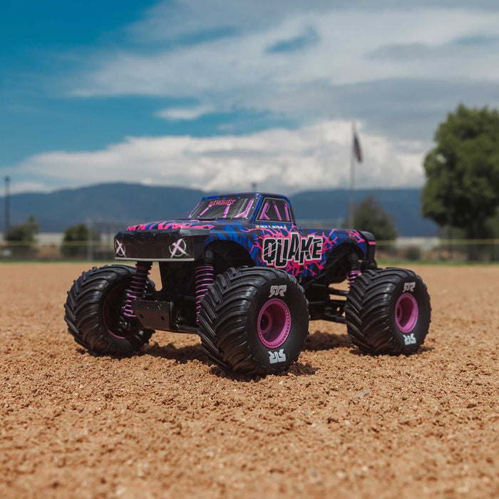 ARRMA ARA2137T2 1/16 QUAKE GROM 4X4 RTR Brushed Monster Truck (Battery & Charger Included), Purple
