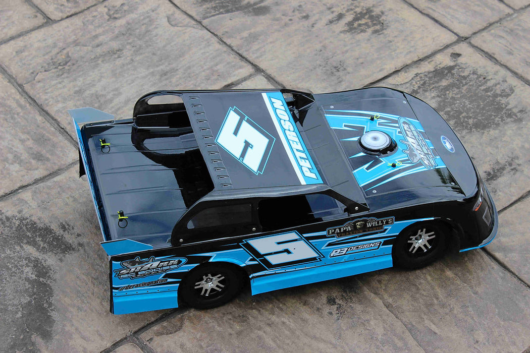 SHARK RC BODIES Code Blue 1/10 Short Course OutLaw Street Stock CLEAR Body Ford Grill .040 Slash