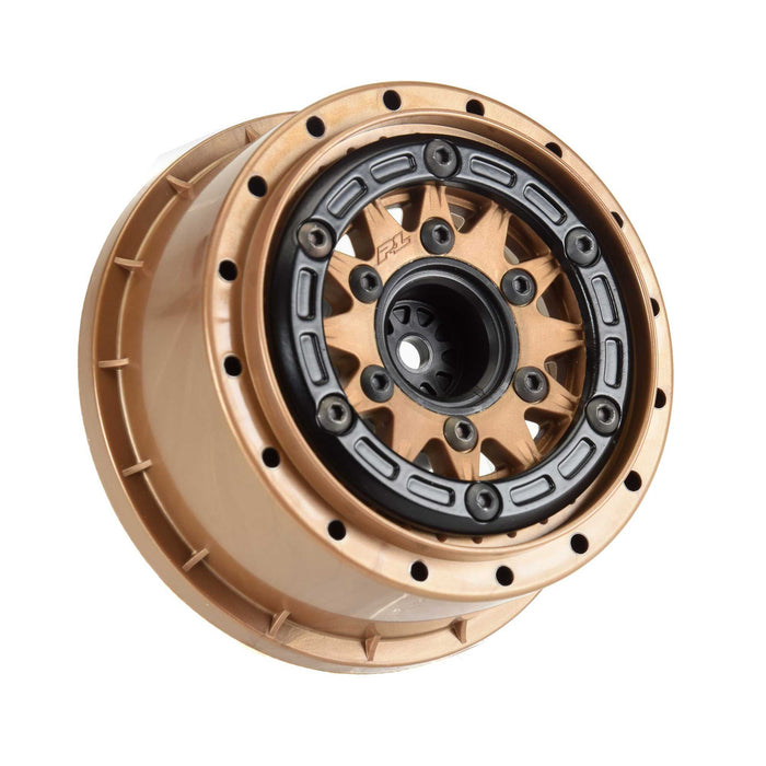 Proline PRO281107 1/10 Raid Bead-Loc Fr/Rr 2.2"/3.0" 12mm & 14mm SC Wheels (2) Bronze Black Special Edition