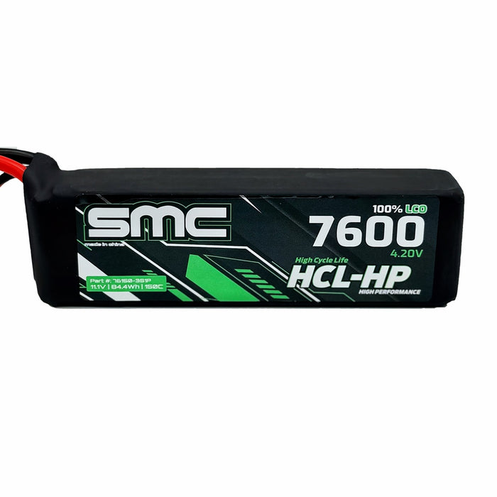 SMC 76150-3S1P VHCL-HP 3s 11.1V 7600mAh 150C EC5 / IC5 Connector G10 Protection Plates