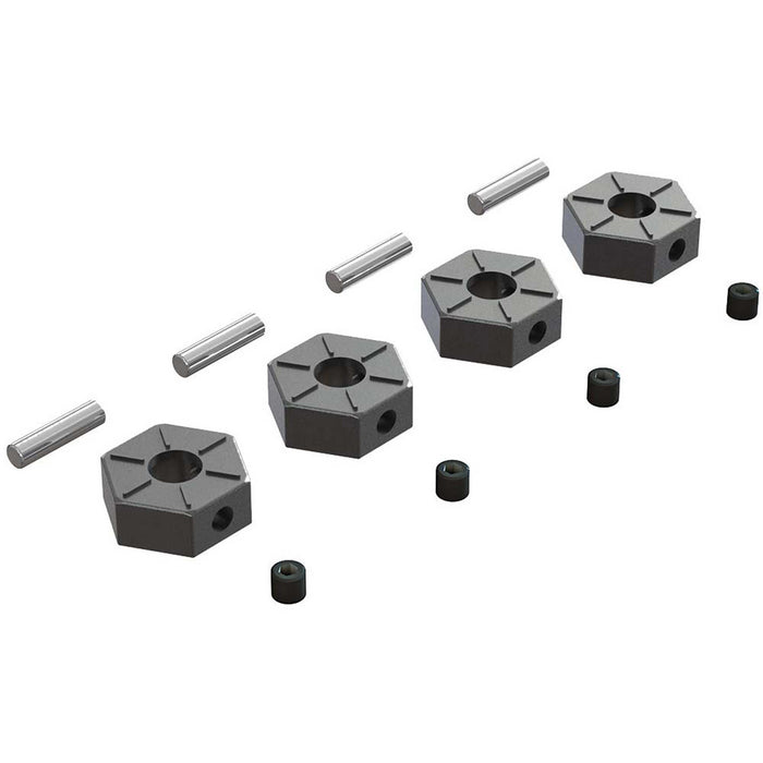 ARRMA AR310816 Wheel Hex Metal 12mm (4) ARAC9473 14mm to 12mm Conversion