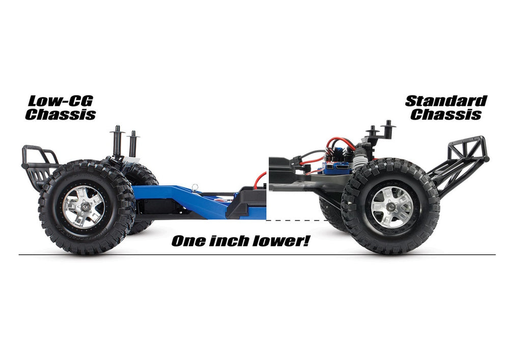 Traxxas TRA5830 Slash 2WD Low-CG Conversion Kit LCG Chassis Blue