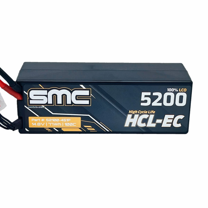 SMC HCL-EC 14.8V 5200mAh 100C 4s Lipo Battery hardcase 52100-4S1P TRAXXAS TRX Connector