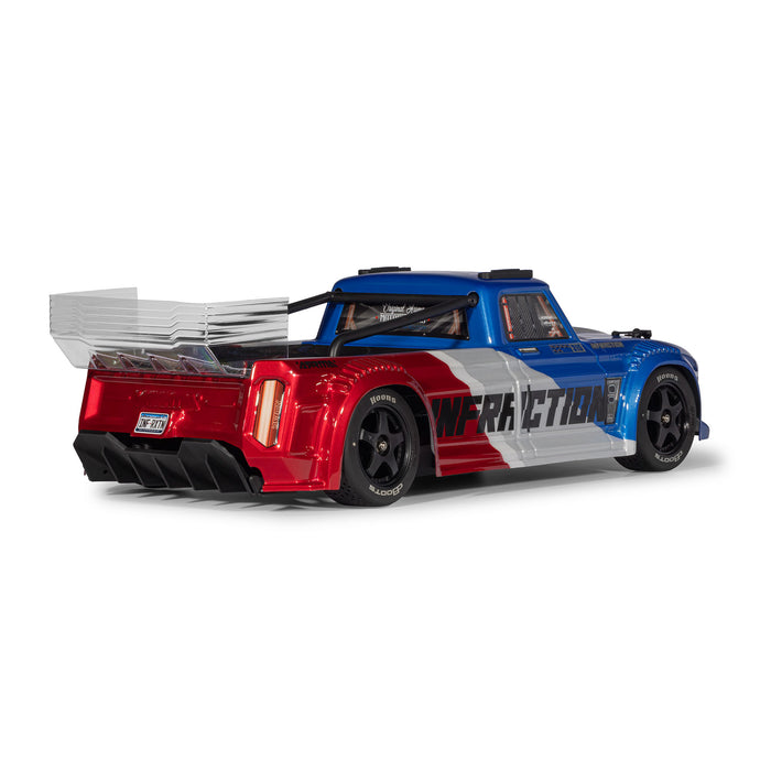 ARRMA 1/8 INFRACTION 223S DSC 4X4 RTR Brushless All-Road Street Bash Truck, Blue / Red ARA4315V4T1