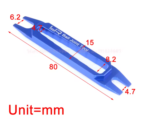 WORC YEA-YT-0135B Yeah Racing 4/4.8/5/6mm Aluminum Ball End Remover (Blue)