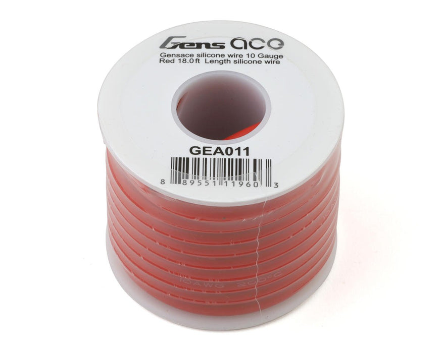 10AWG Gens Ace HIGH CURRENT POWER WIRE PER FOOT RCE1206 RCE1207, Black / Red GEA010 GEA011