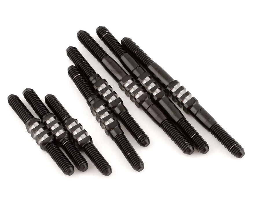 Jconcepts JCO22282 RC10 Classic Fin Titanium Turnbuckle Set (8) (Black)