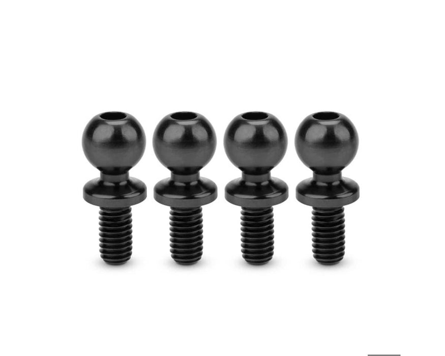 JConcepts JCO5132-2 5.5mm Revolved Titanium Ball Studs (Black) (4) (6mm)