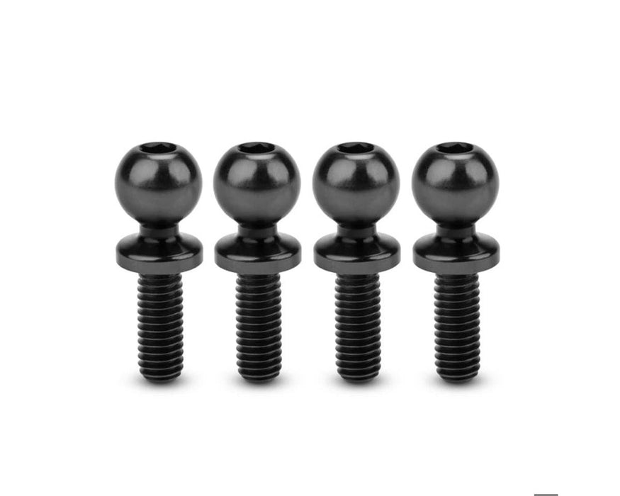 JConcepts JCO5133-2 5.5mm Revolved Titanium Ball Studs (Black) (4) (8mm)