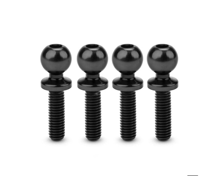 JConcepts JCO5134-2 5.5mm Revolved Titanium Ball Studs (Black) (4) (10mm)