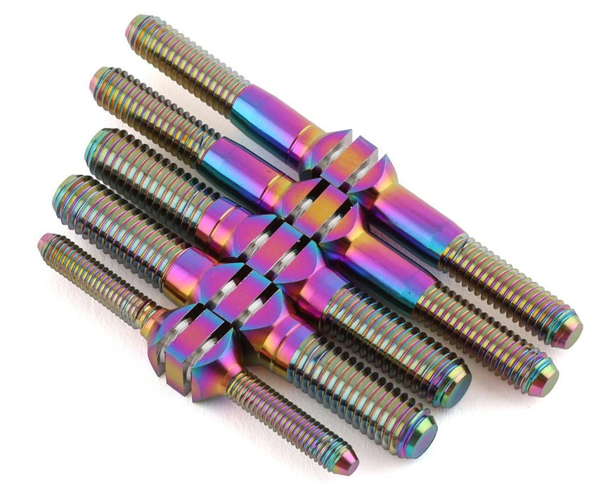 J&T Bearing Co. JTB-JT10652 Mugen MBX8 Titanium "Milled" Turnbuckle Kit (Oil Slick)