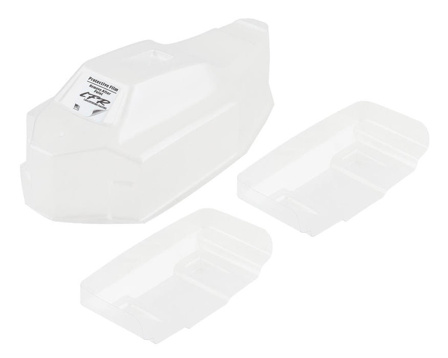 Leadfinger Racing LFRE3044 Tekno EB410 A2 1/10 4WD Buggy Body w/Tactic Wings (Clear)